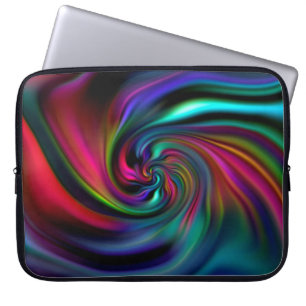 Abstrakte Hintergrundspiralen Soft II Laptopschutzhülle
