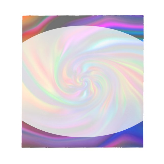 Abstrakte Hintergrundspiralen Soft II Notizblock (Vorderseite)