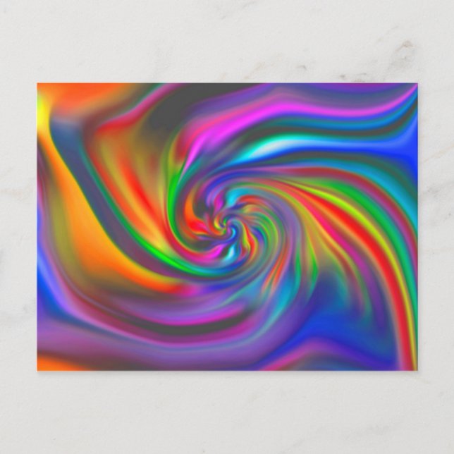 Abstrakte Hintergrundspiralen Soft II Postkarte (Vorderseite)