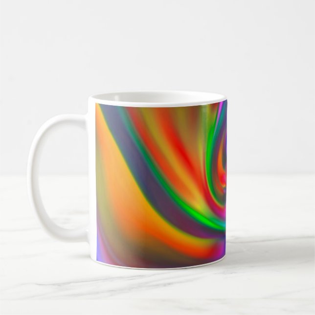 Abstrakte Hintergrundspiralen Soft II Tasse (Links)