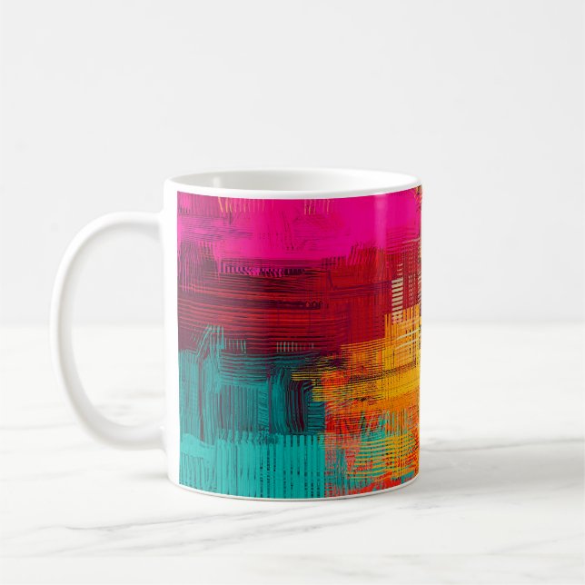 Abstrakte Hintergrundtextur. 2d Abbildung. Expr Kaffeetasse (Links)