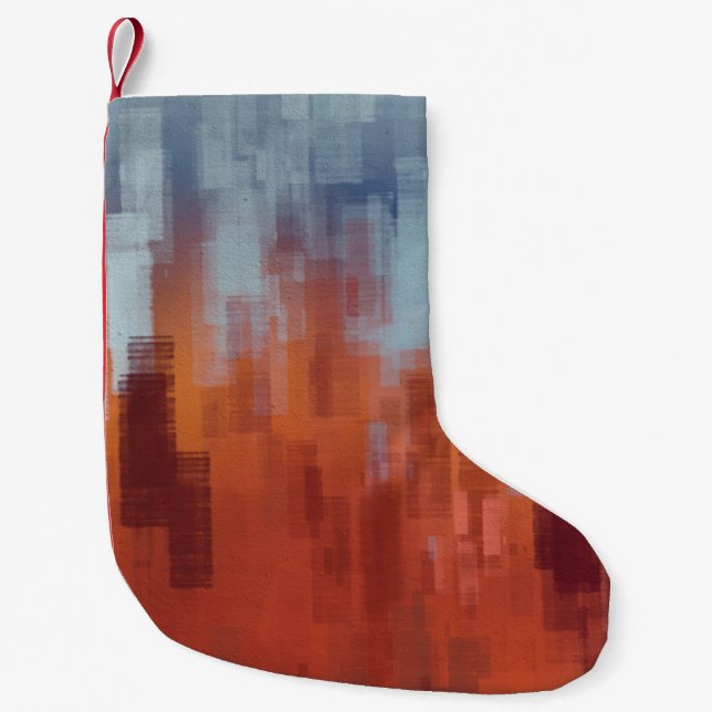 Abstrakte Hintergrundtextur. 2d Abbildung. Expr Kleiner Weihnachtsstrumpf (Vorderseite)