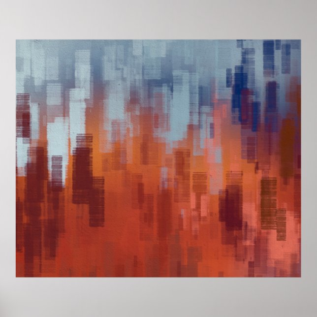 Abstrakte Hintergrundtextur. 2d Abbildung. Expr Poster (Vorne)