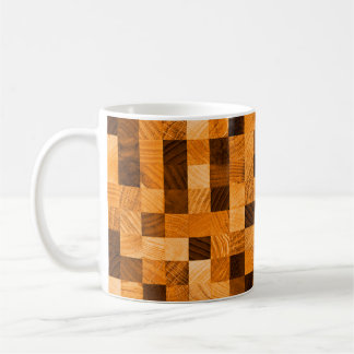 Abstrakte Hintergrundtextur aus Holz vom Ende Kaffeetasse