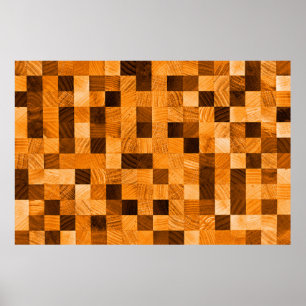 Abstrakte Hintergrundtextur aus Holz vom Ende Poster