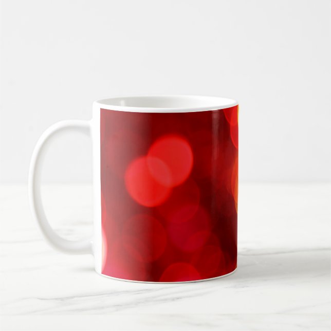 Abstrakte Hintergrundunschärfe Kaffeetasse (Links)