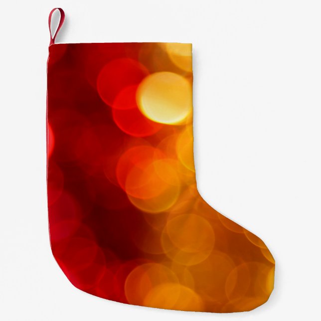 Abstrakte Hintergrundunschärfe Kleiner Weihnachtsstrumpf (Vorderseite)