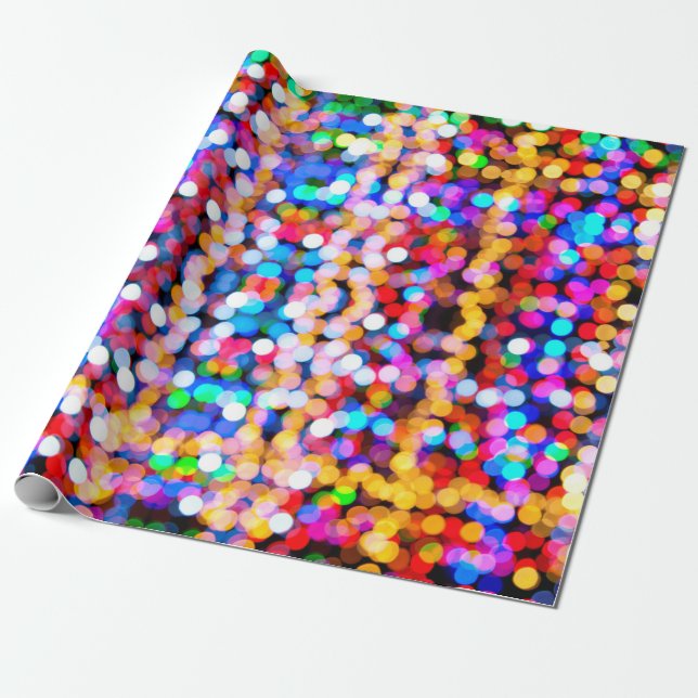 Abstrakte Hintergrundunschärfe von Bokeh Geschenkpapier (Ungerollt)