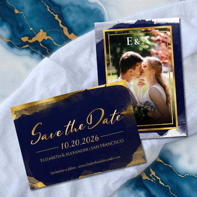 Abstrakte Hochzeit Speichern Sie das Datum der Ein Einladung (Von Creator hochgeladen)