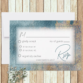 Abstrakte Hochzeitkarte für moderne Beach RSVP Karte