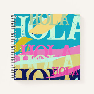 Abstrakte Hola Notizbuch