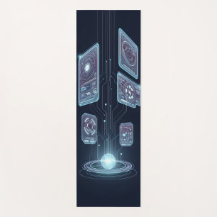 Abstrakte Holografie Yogamatte