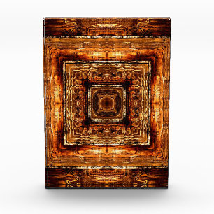 Abstrakte Holzkörntextur Fotoblock