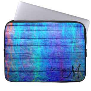 Abstrakte Holzmalerei #4 Laptopschutzhülle