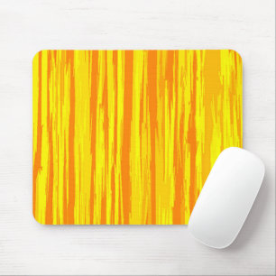 Abstrakte Holztextur Orange und Gelb Mousepad