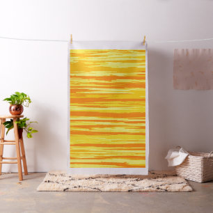 Abstrakte Holztextur Orange und Gelb Stoff