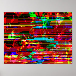 Abstrakte horizontale modulare synthetisierte poster