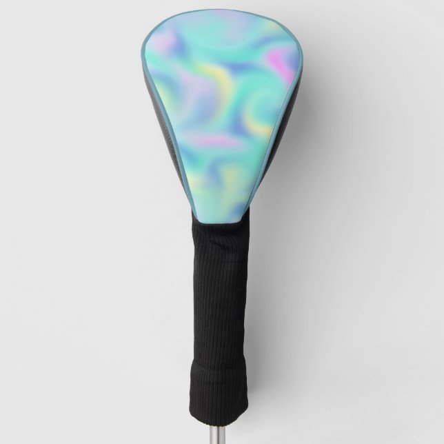 Abstrakte Hübsche Pastell-Wirbel Muster Golf Headcover (Vorderseite)