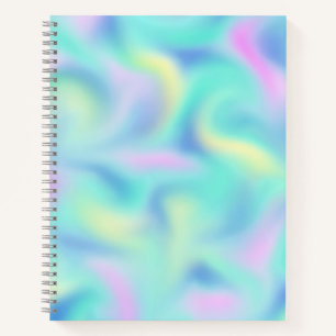Abstrakte Hübsche Pastell-Wirbel Muster Notizbuch