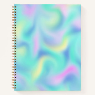 Abstrakte Hübsche Pastell-Wirbel Muster Notizbuch