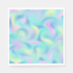 Abstrakte Hübsche Pastell-Wirbel Muster Serviette