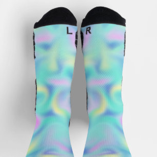 Abstrakte Hübsche Pastell-Wirbel Muster Socken