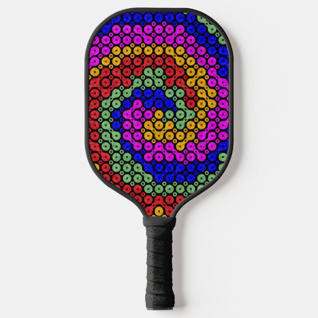 Abstrakte Hues Pickleball Schläger (Vorderseite)