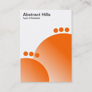 Abstrakte Hügel - Orange Visitenkarte