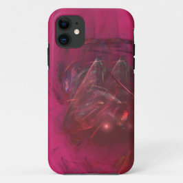 abstrakte Hülle aus rotem Naturstein