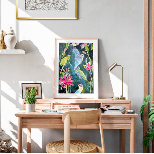 Abstrakte Hummingbird Mendrisiotto Poster