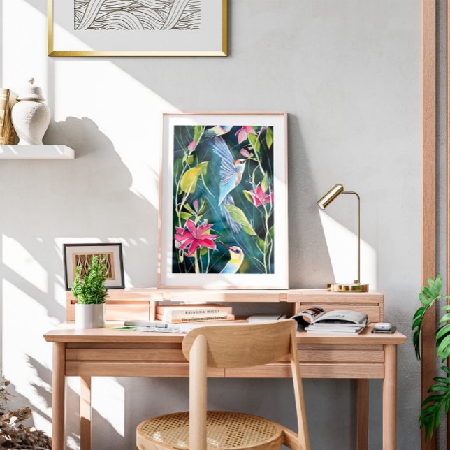 Abstrakte Hummingbird Mendrisiotto Poster (Von Creator hochgeladen)