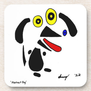 Abstrakte Hunde Untersetzer - Set von 6 Jahren