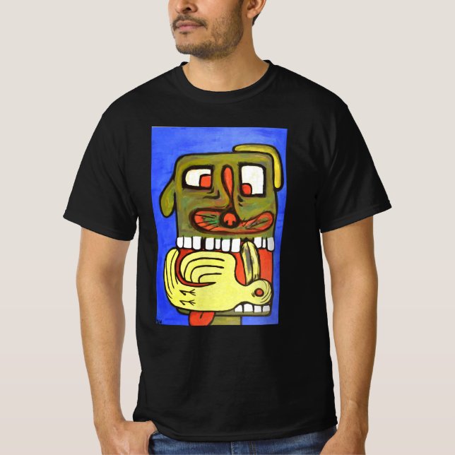 Abstrakte Hundewand T-Shirt (Vorderseite)