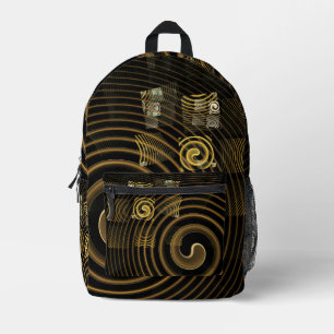 Abstrakte Hypnose Bedruckter Rucksack