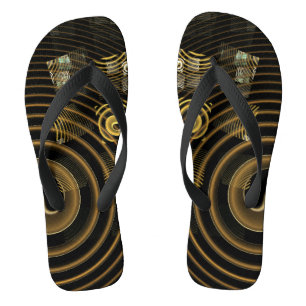 Abstrakte Hypnose Flip Flops
