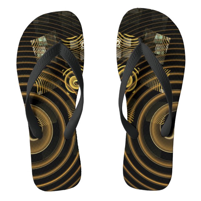 Abstrakte Hypnose Flip Flops (Fußbett)