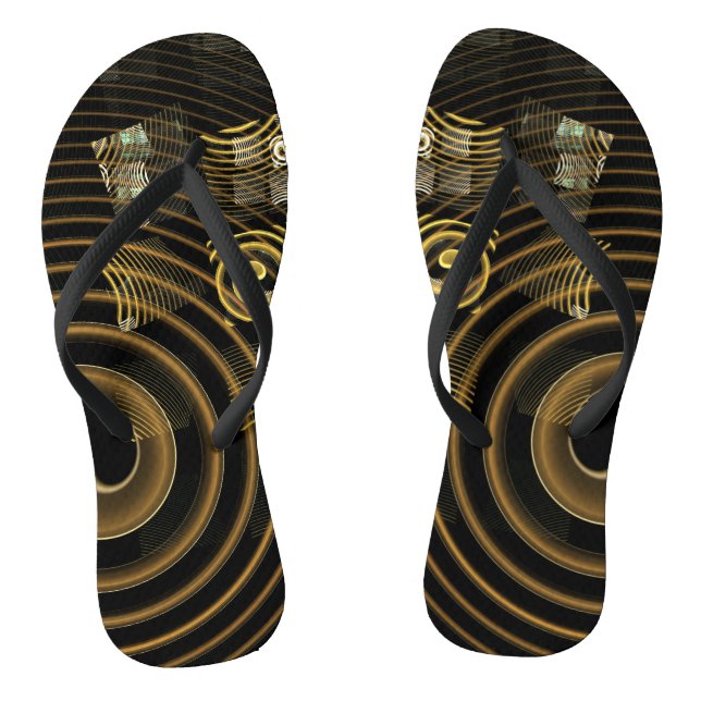 Abstrakte Hypnose Flip Flops (Fußbett)