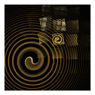 Abstrakte Hypnose Poster