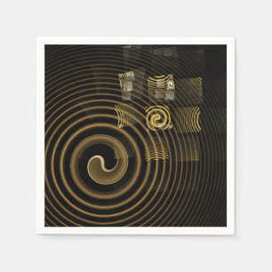 Abstrakte Hypnose Serviette