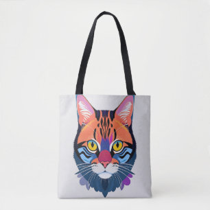 Abstrakte Illustration eines Katzenkopfes