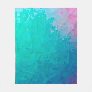 Abstrakte Illustration von grünem impressionistisc Fleecedecke