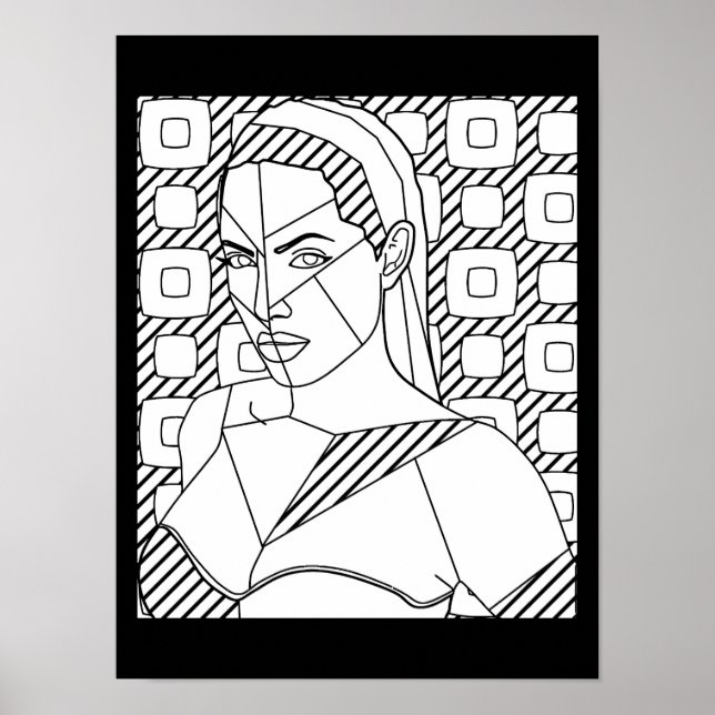 abstrakte Illustrationsseite Poster (Vorne)