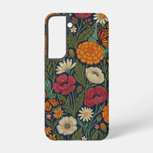 Abstrakte indische Textil-Schmetterlinge Samsung-H Samsung Galaxy Hülle