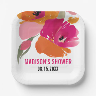 Abstrakte, individuell anpassbare Papierdruckpapie Pappteller