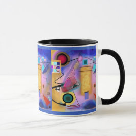 Abstrakte inspirierte Tasse der Kunst und des