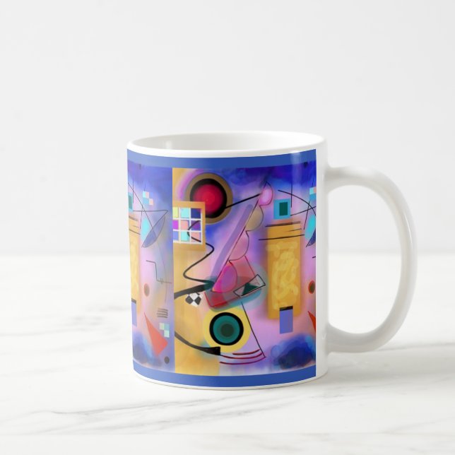 Abstrakte inspirierte Tasse der Kunst und des (Rechts)