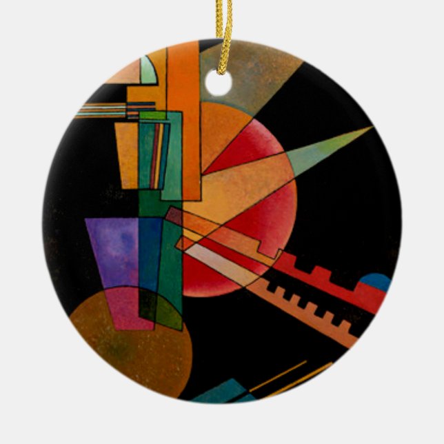 Abstrakte Interpretation von Wassily Kandinsky Keramik Ornament (Vorne)