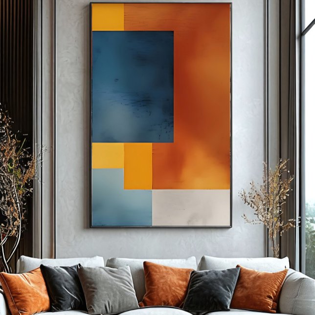 Abstrakte irdische Geometrie Poster (Von Creator hochgeladen)