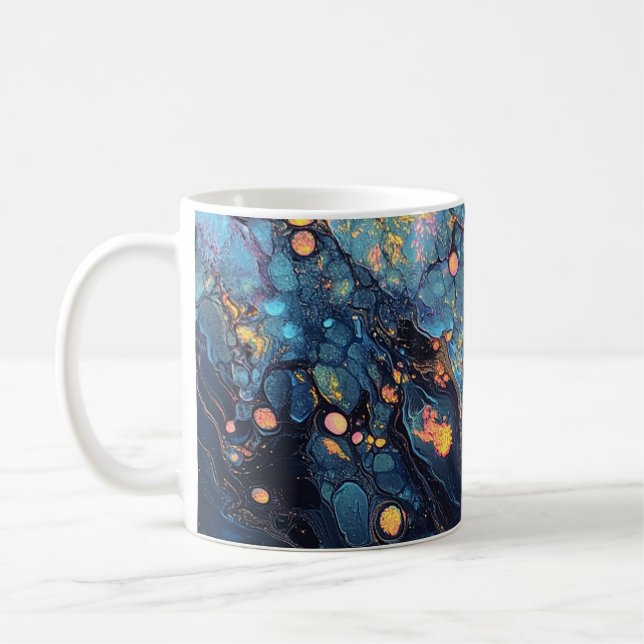 Abstrakte iridescent Art Tasse (Links)
