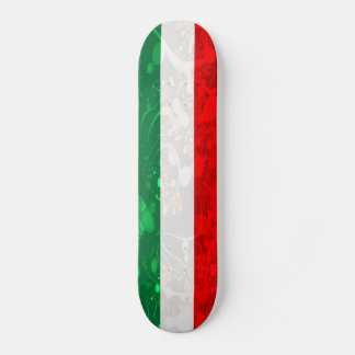 Abstrakte italienische Flagge Skateboard